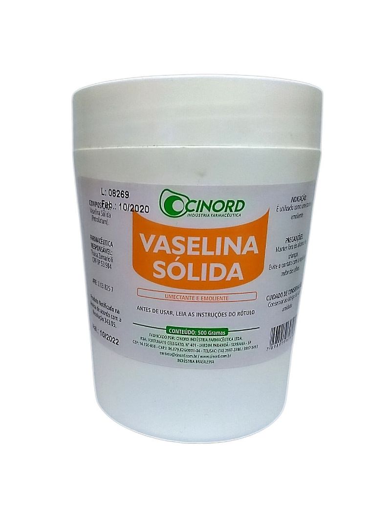 Vaselina Sólida 500g Cinord - unidade