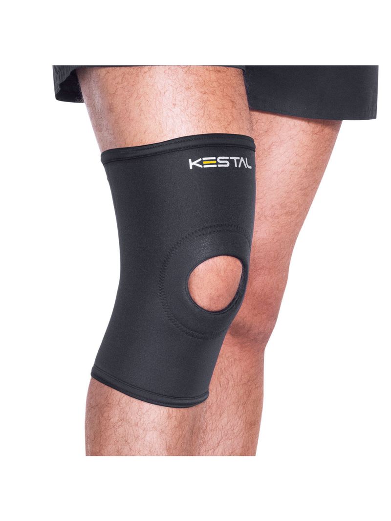 Joelheira com Orifício Reforçado KSN002 Preta Tam PP - unidade
