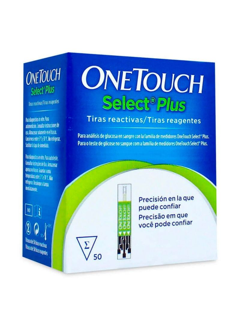Tiras Reagentes OneTouch Select Plus - 50 tiras