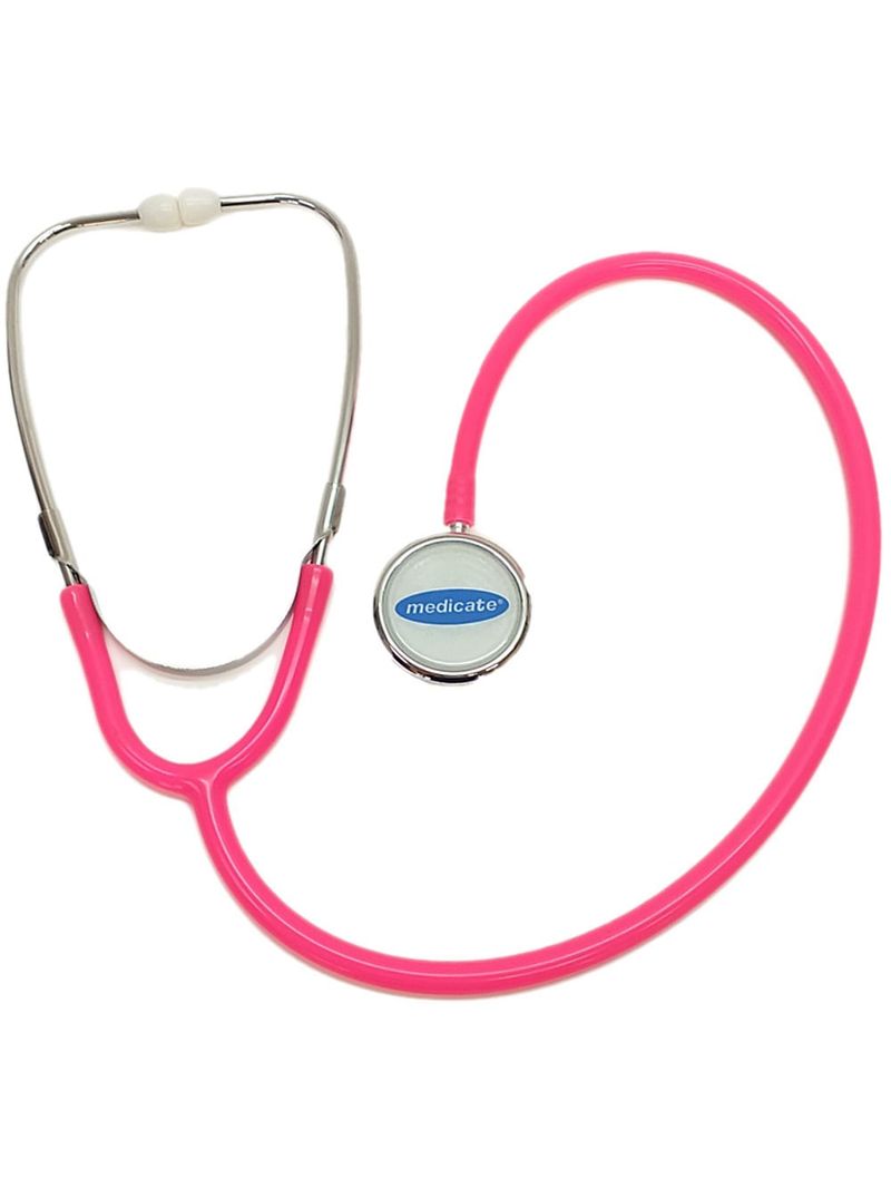 Estetoscópio Duplo Adulto MD-20 Medicate - Rosa