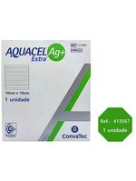 Curativo Aquacel AG+ Extra Convatec 413567 - 10 x 10 cm - unidade
