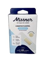 Curativo Flexível Missner Transparente 19x75mm - 40 unidades