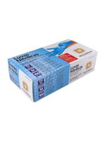 Luva Nitrílica Descartável Descarpack - Azul - Tamanho M - 100 Unidades