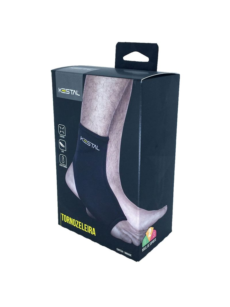 Tornozeleira Kestal KSN008 Longa Preta Tam M - unidade