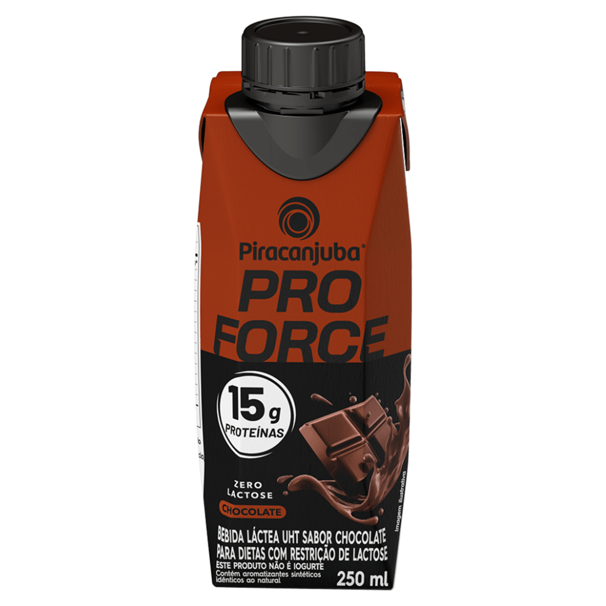 Bebida Láctea Pro Force Whey 250ml Chocolate Zero Lactose