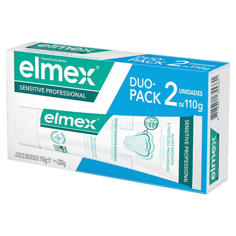 Creme Dental  Elmex Sensitive Professional Duo Pack 2 unidades - 110g cada