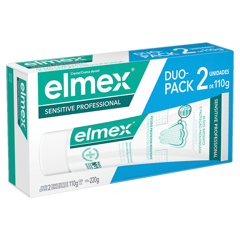 Creme Dental  Elmex Sensitive Professional Duo Pack 2 unidades - 110g cada