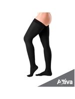 Meia Coxa 7/8 Attiva Alta Compressao 20-30 Fem Fechada Preta Tamanho P Cor PRETA