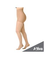 Meia Calca Attiva Alta Compressao 20-30 Fem Fechada Natural Tamanho G Cor NATURAL ESCURO