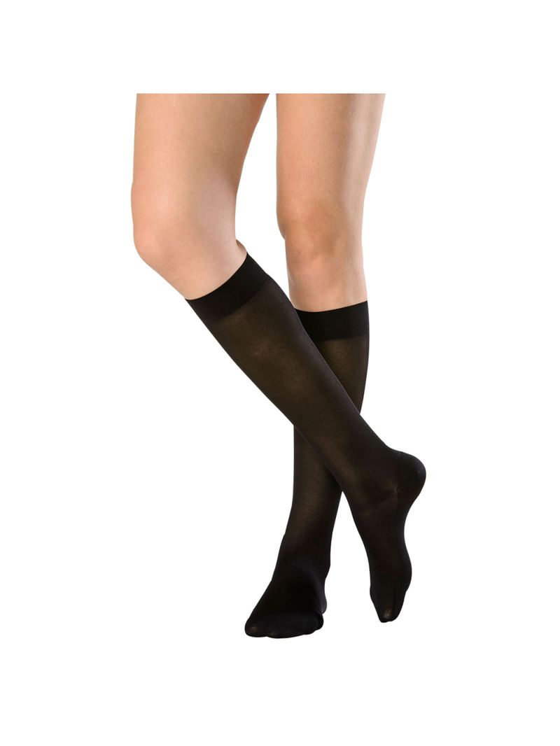 Meia ¾ Panturrilha Attiva Media Compressao 18-21 Fem Fechada Preta Tamanho M Cor PRETA