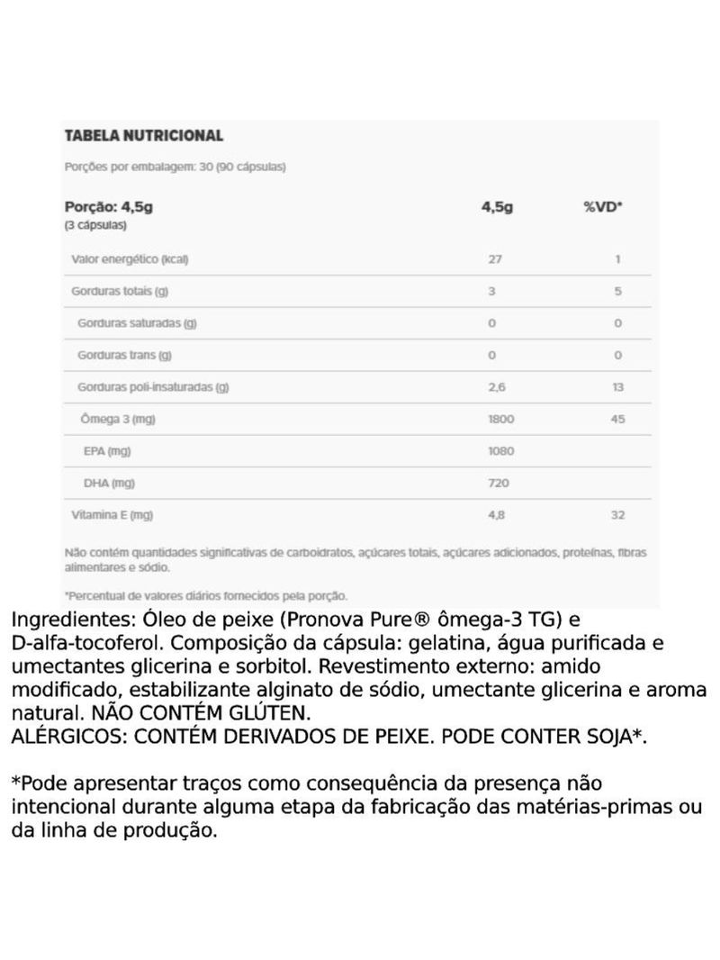 Super Ômega 3 TG Gastro-Resistant 1G Essential Nutrition 90caps