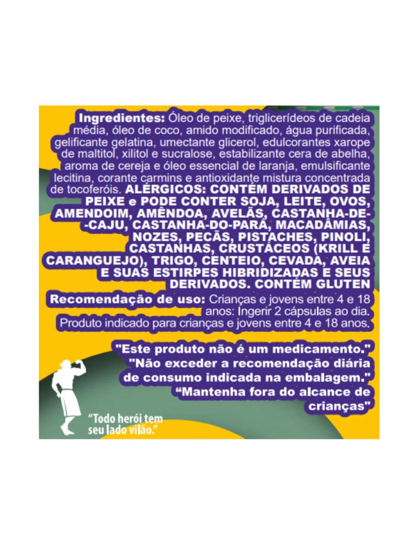 Kids Omega 3 Cereja Canibal Inc 60caps