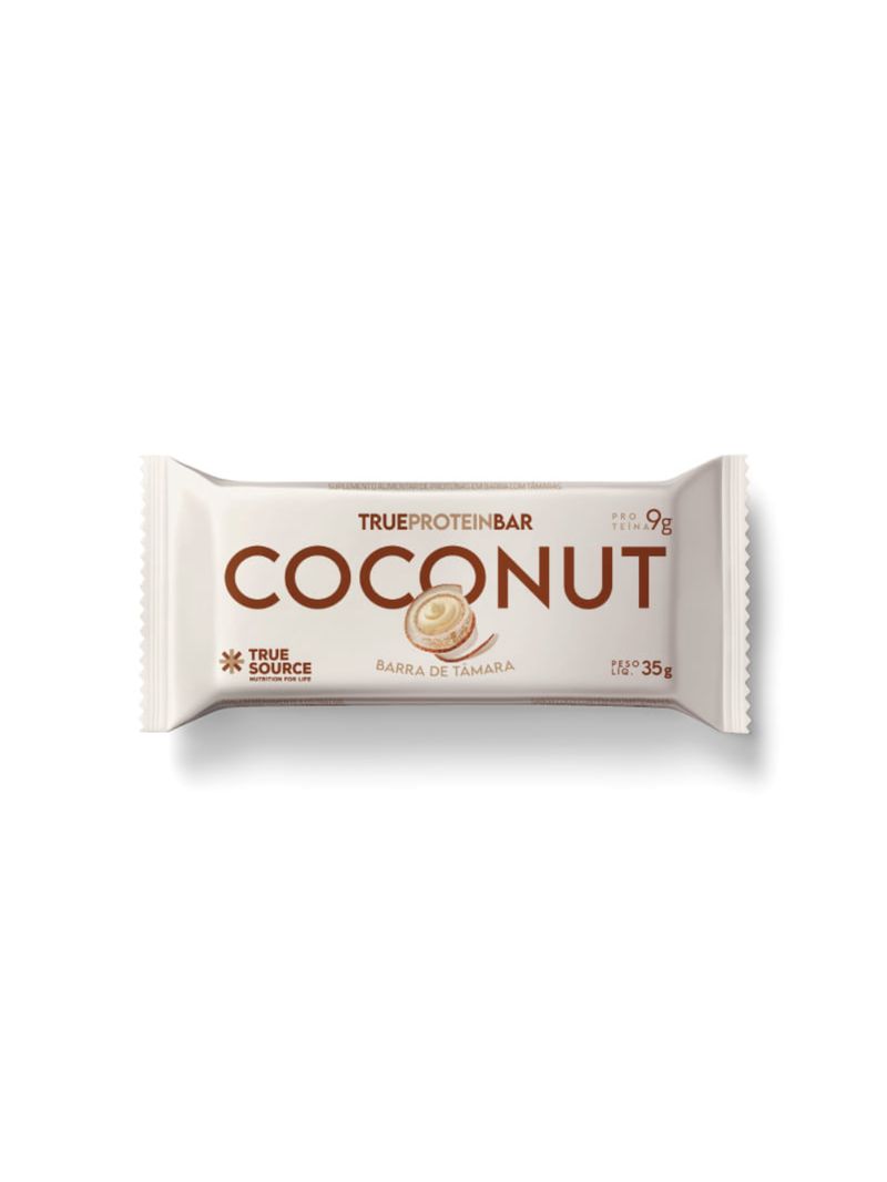 True Protein Bar Coconut e Tâmara True Source 35g