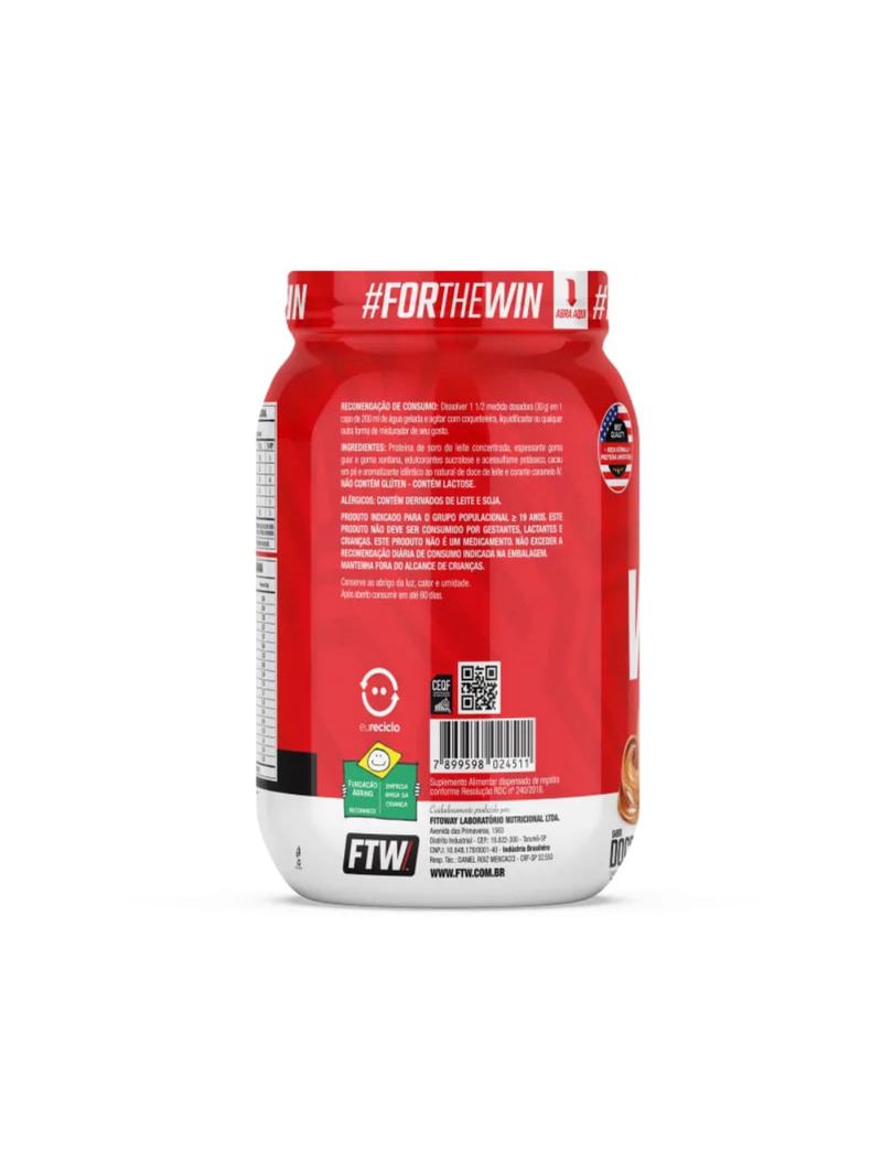100% Whey Doce de Leite FTW 900g