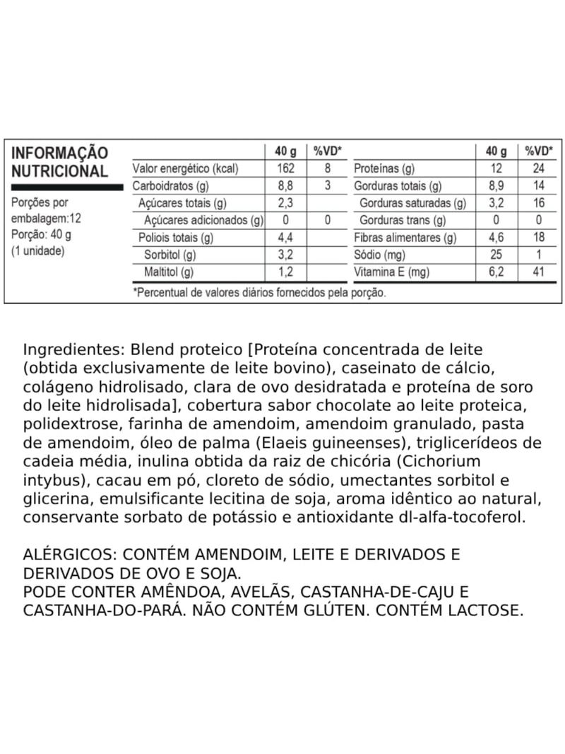 Fitzei Bar Paçoca Vitafor 40g