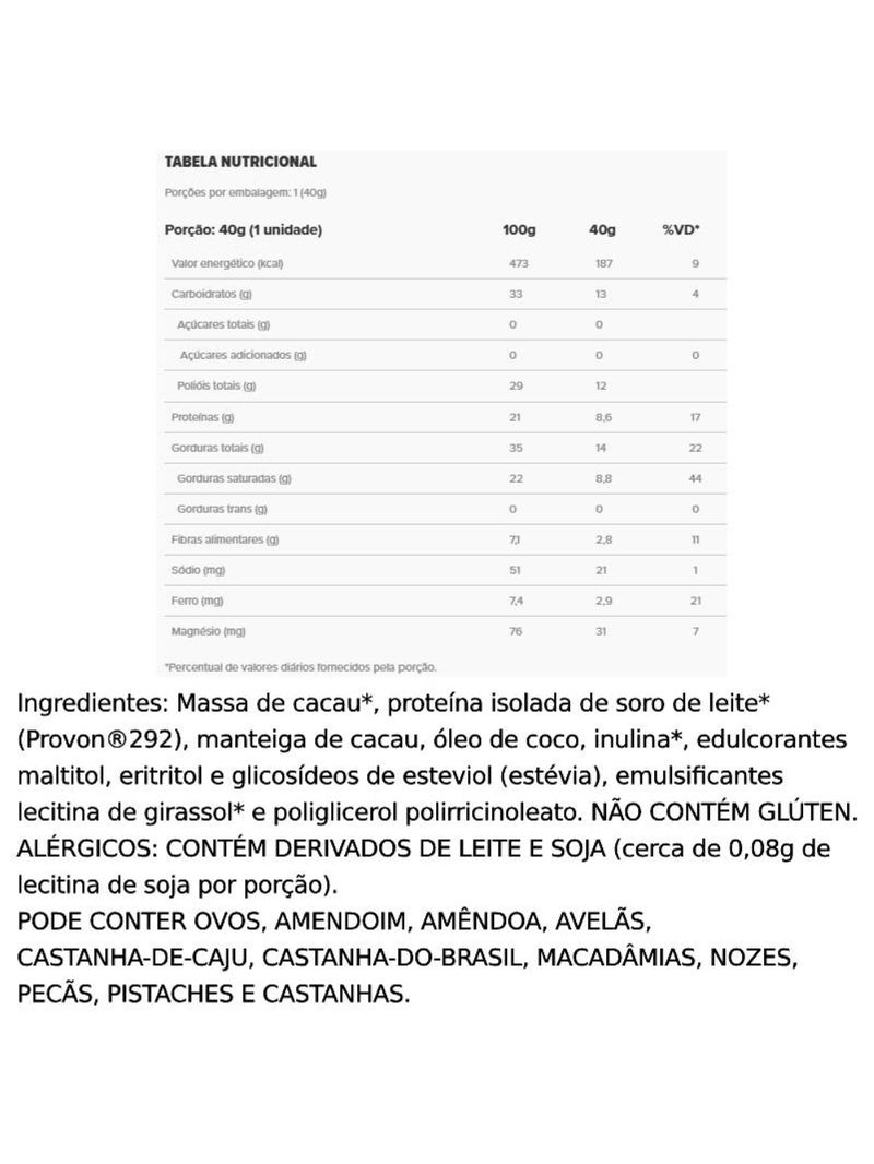 Chocolift Be Unique Essential Nutrition 40g