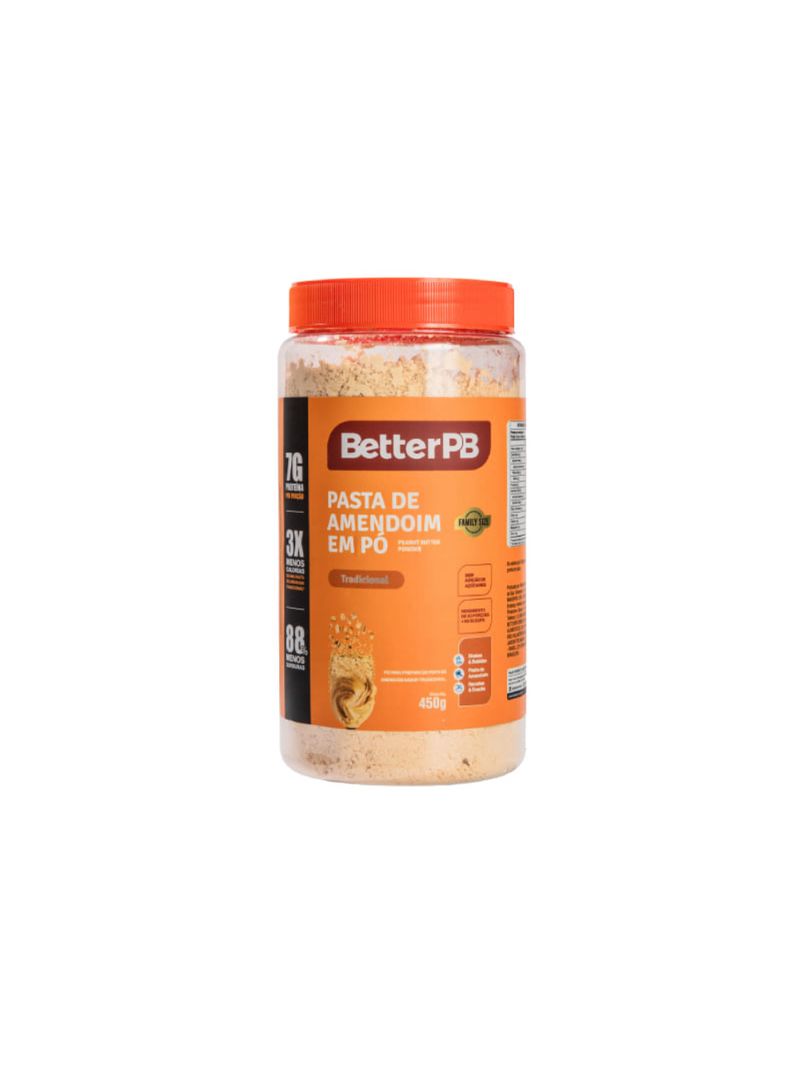 Pasta de Amendoim em Pó Tradicional BetterPB 450g