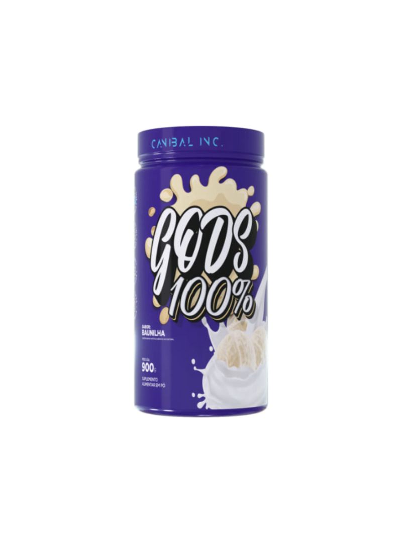 Gods Whey 100% Baunilha Canibal Inc 900g
