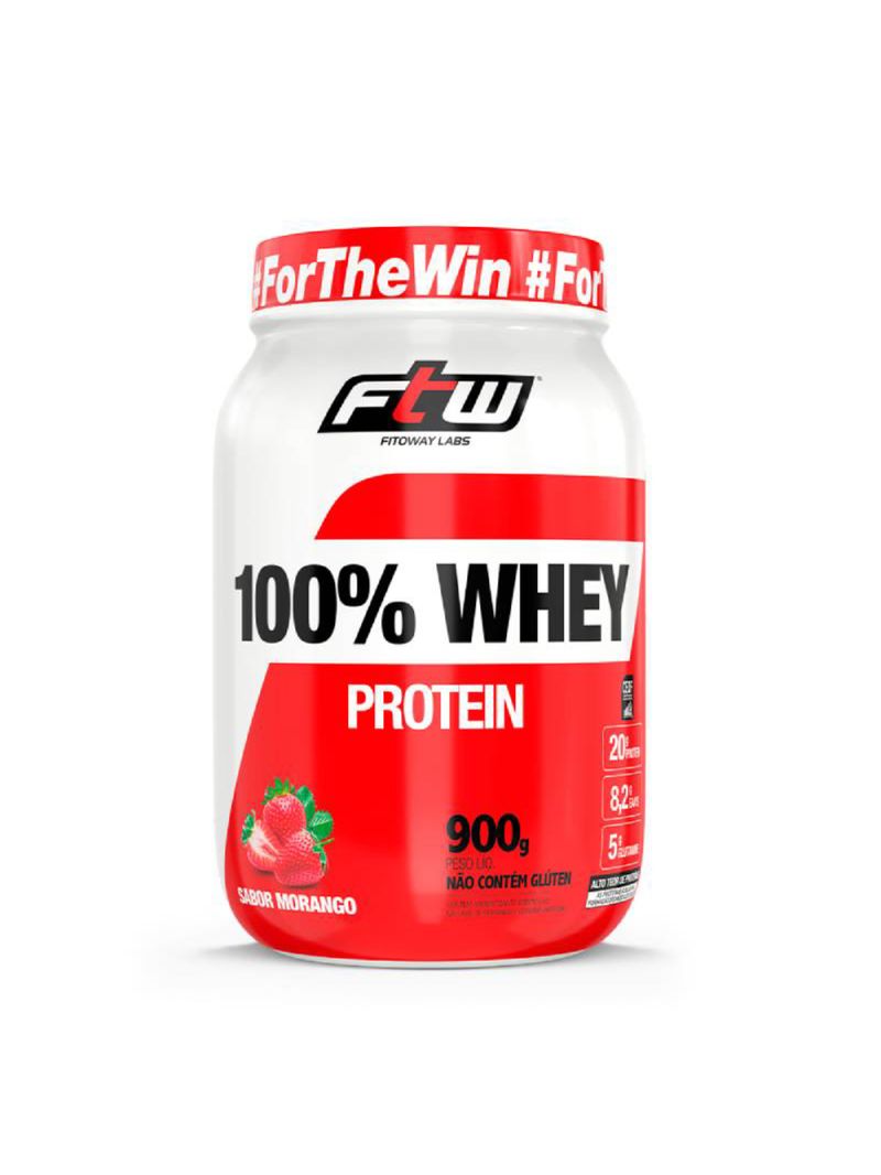 100% Whey Morango FTW 900g
