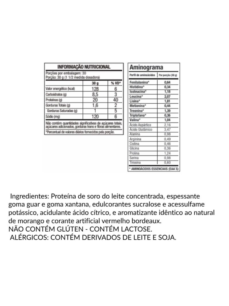 100% Whey Morango FTW 900g