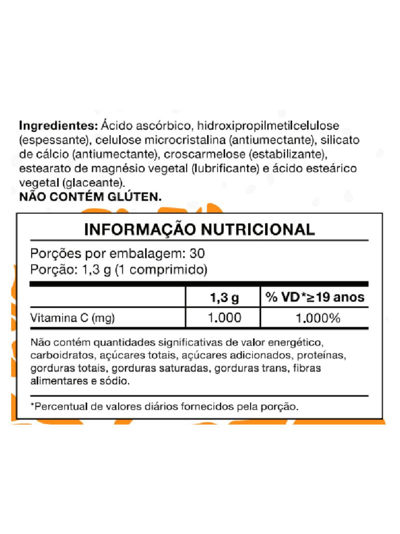 Vitamina C Bioroots 1000mg 30 Comprimidos