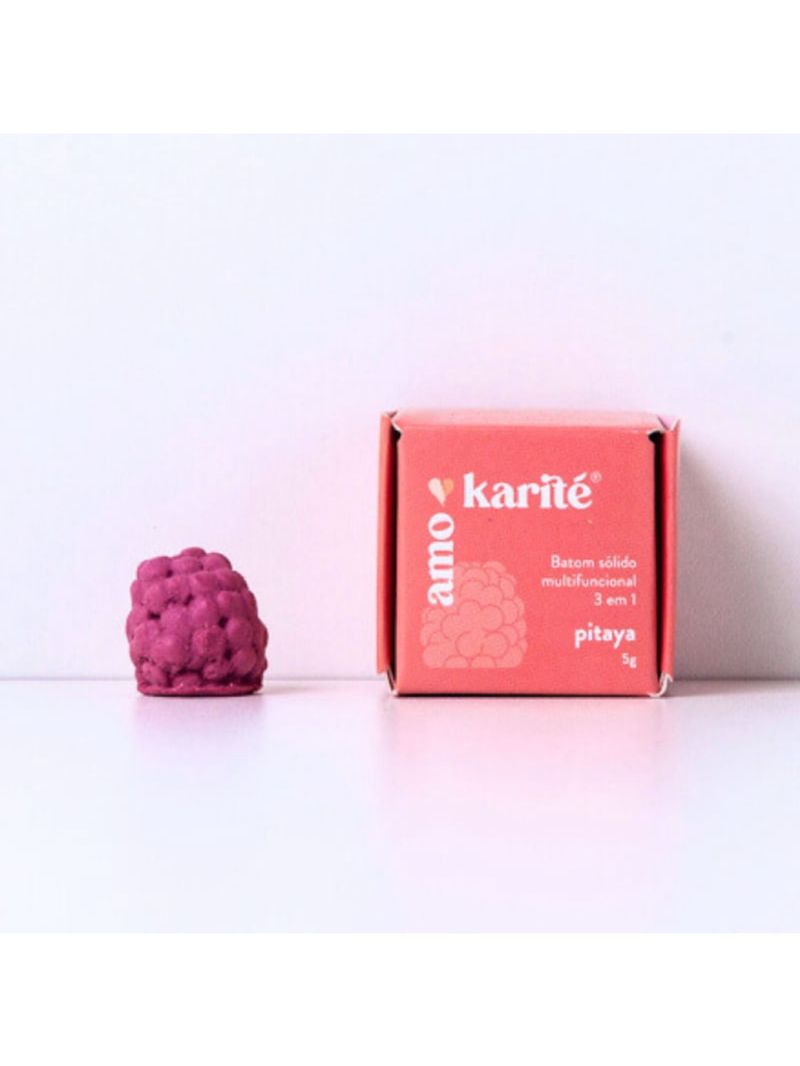 Batom Cremoso Multifuncional 3 em 1 Pitaya Amokarité 3g
