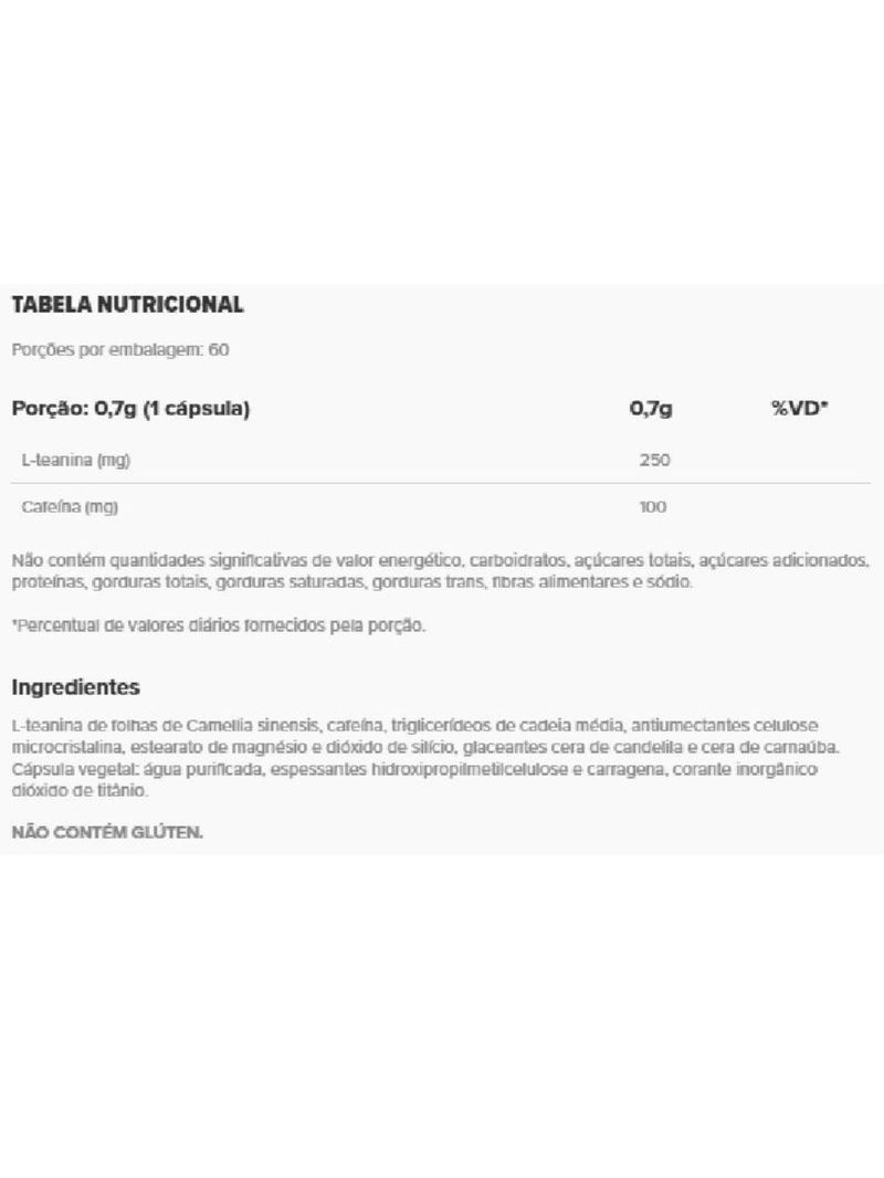 Focus Theanine Essential Nutrition 60caps