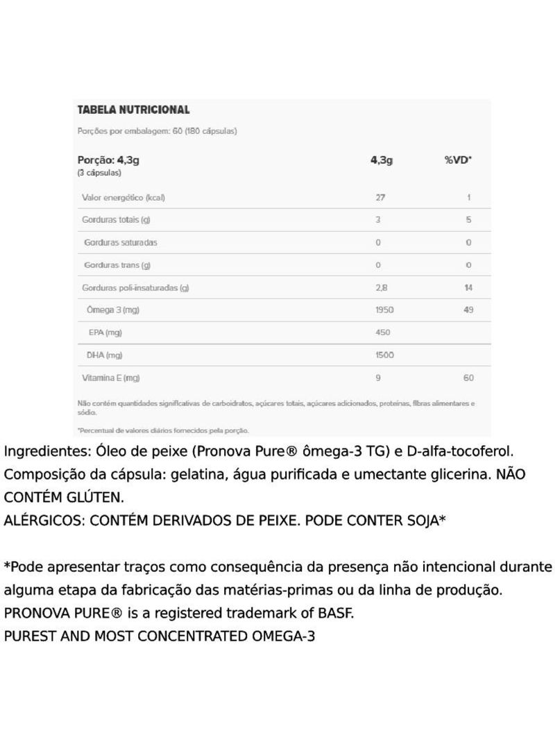 DHA TG 1G Essential Nutrition 180caps