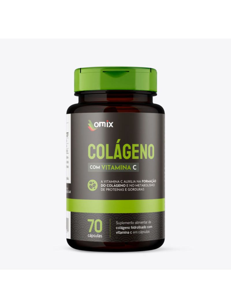 Colageno Mais Vitamina C Omix 70cáps