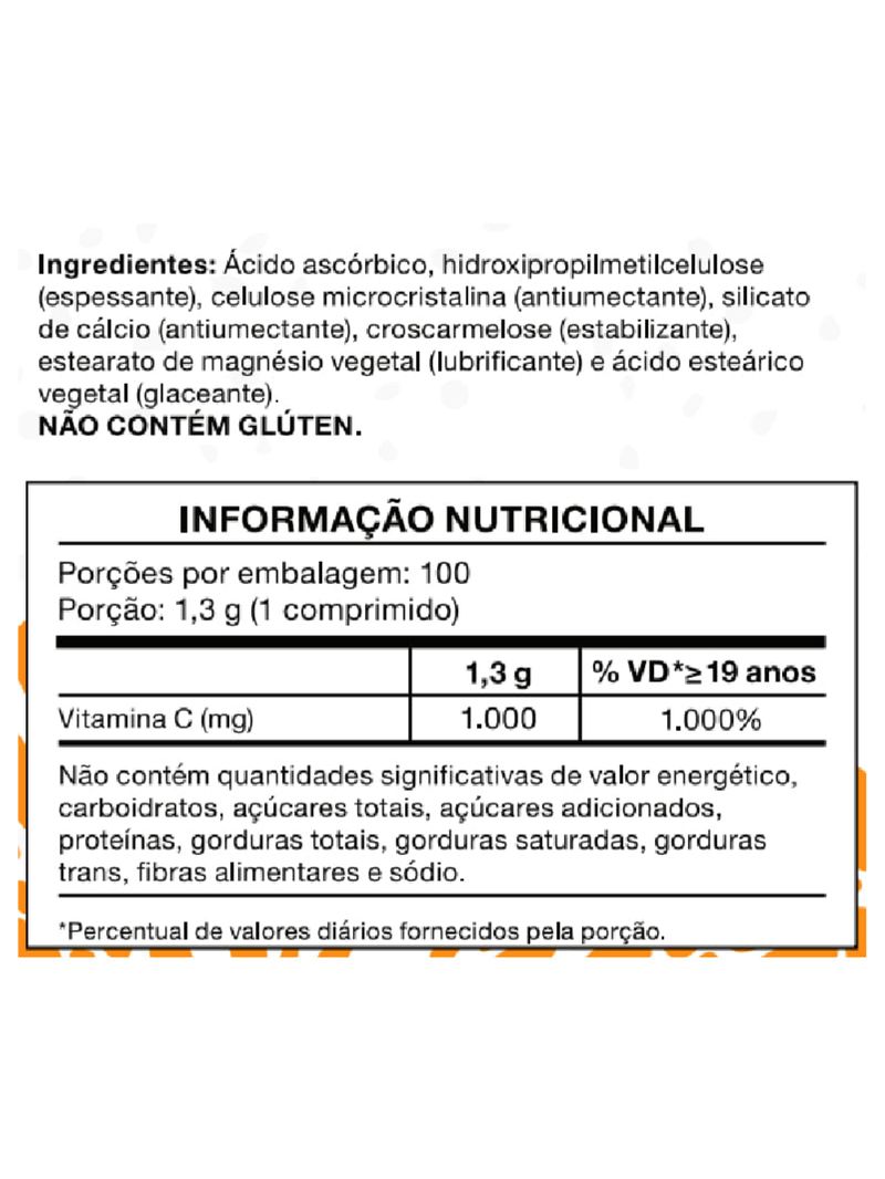 Vitamina C Bioroots 1000mg 100 Comprimidos