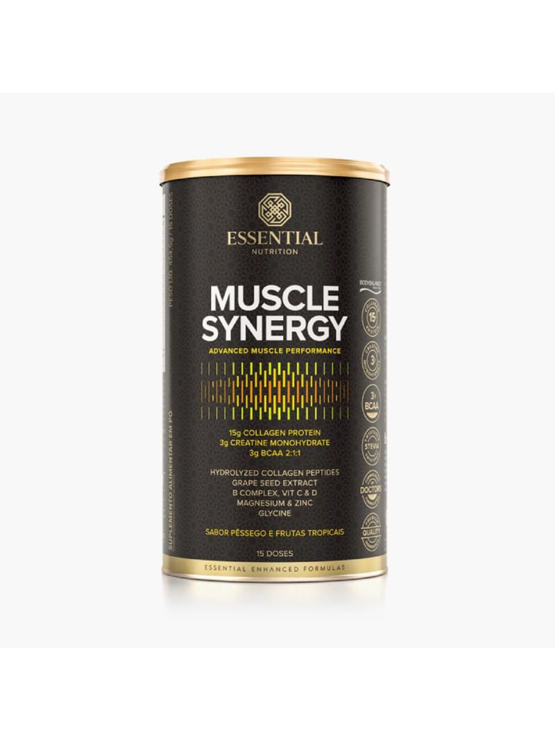 Muscle Synergy Pêssego e Frutas Tropicais Essential Nutrition 454,5g