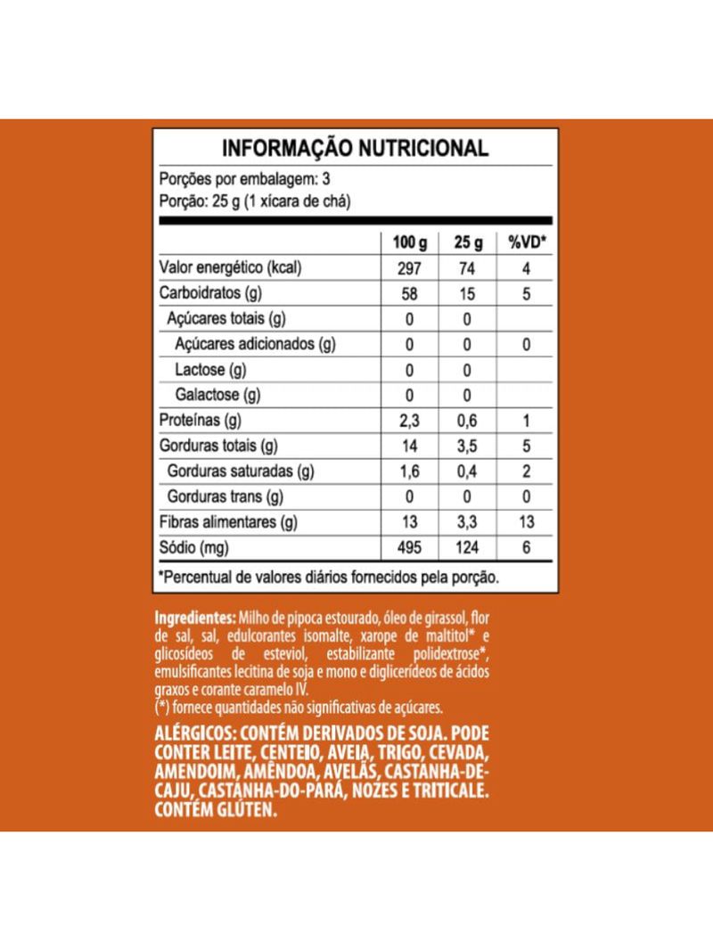 Pipoca Caramelo com Flor de Sal Mundo Verde 75g