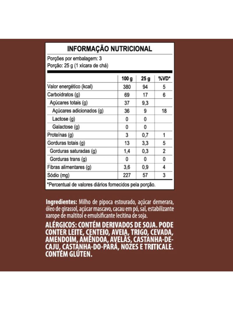 Pipoca Cacau Mundo Verde 75g