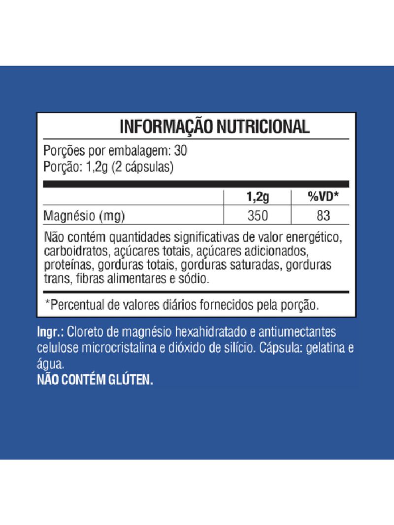 Cloreto de Magnésio Mundo Verde 60 caps