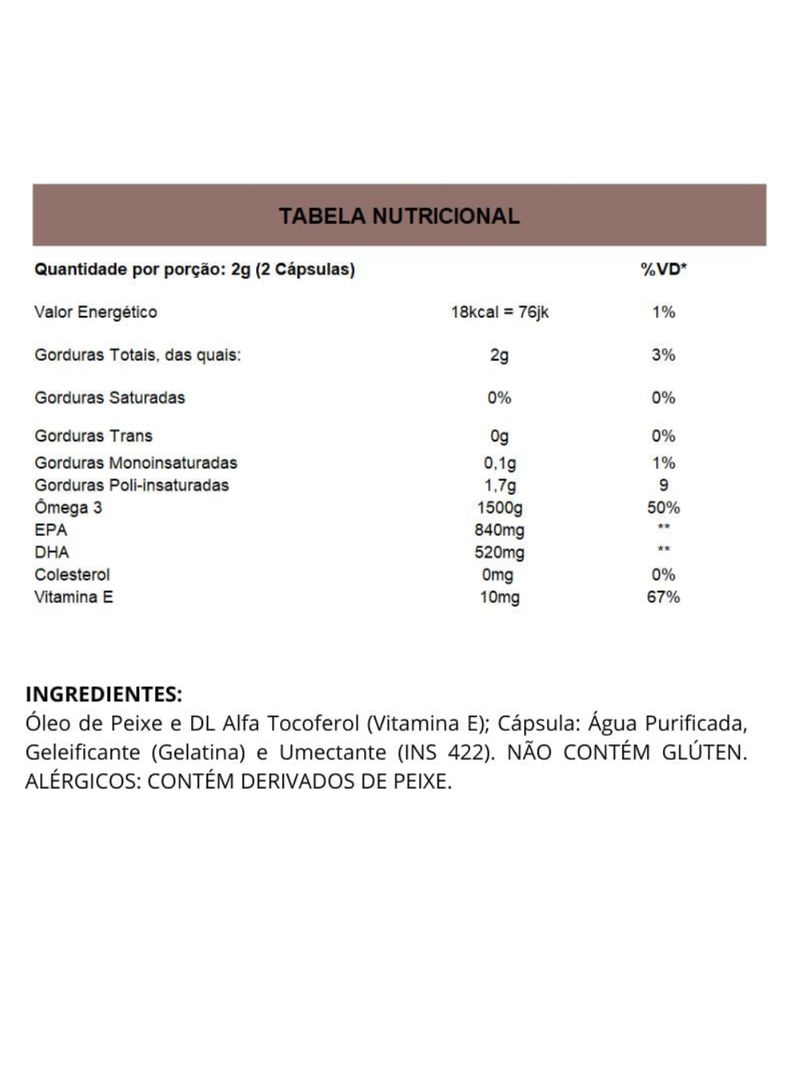 Ômega 3 True Source 60 cápsulas