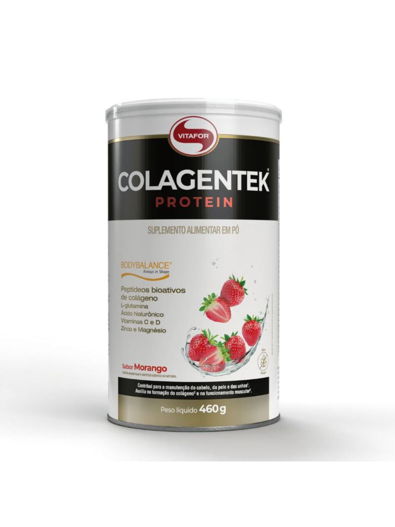 Colagentek Protein Morango Vitafor 460g