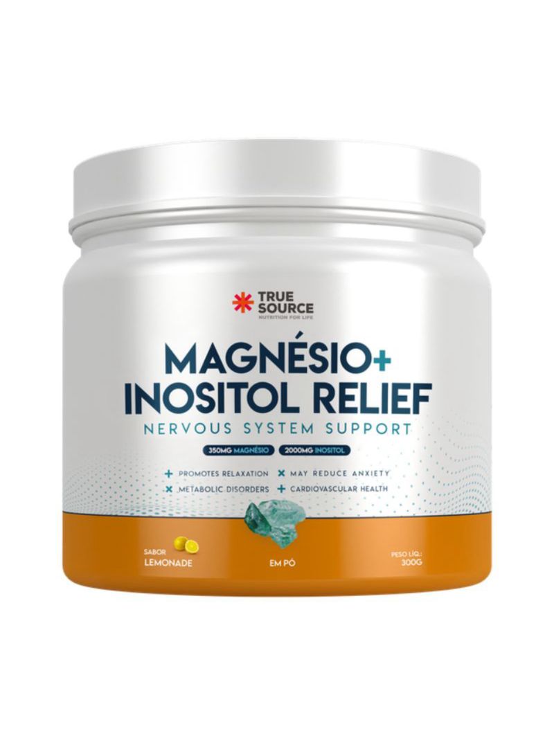 Magnesio + Inositol Relief  Limão Siciliano True Source  300g