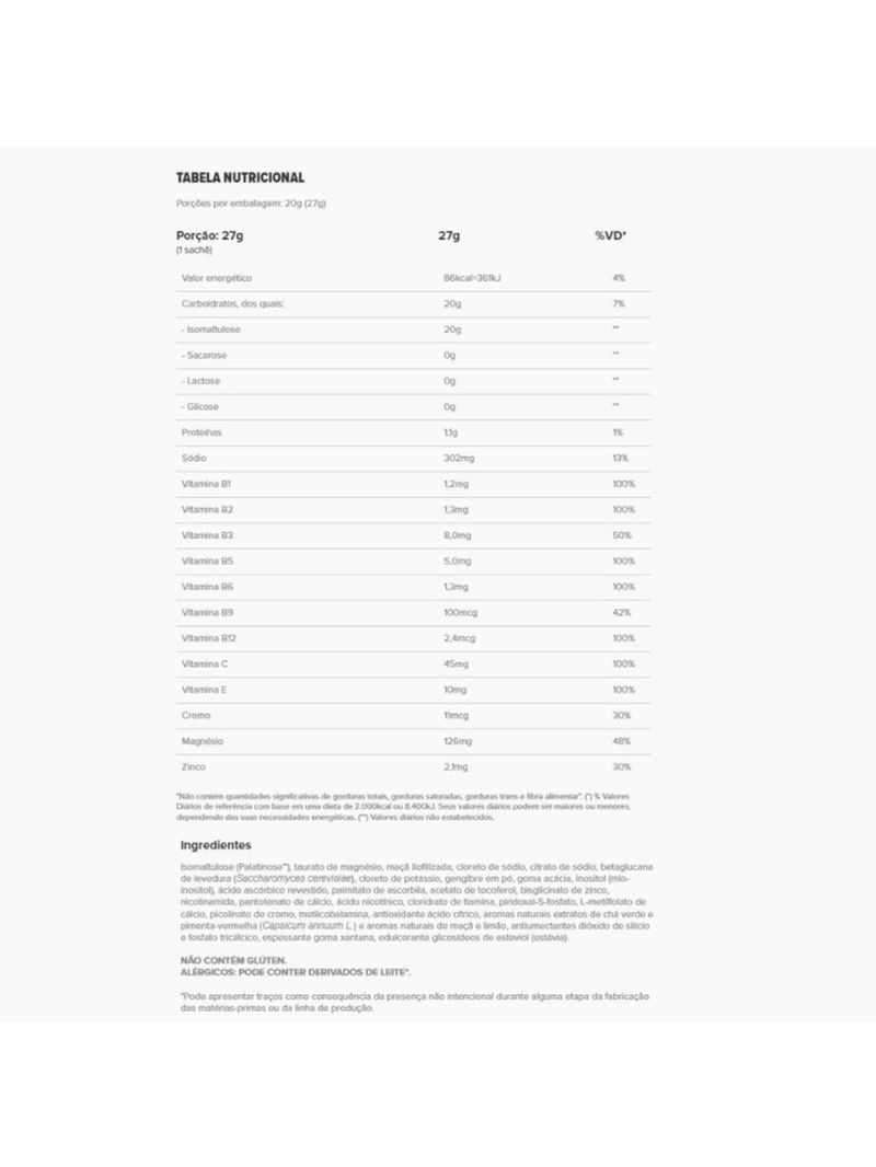 Pre Action Energy de Abacaxi e Hortelã Essential Nutrition 20x27g