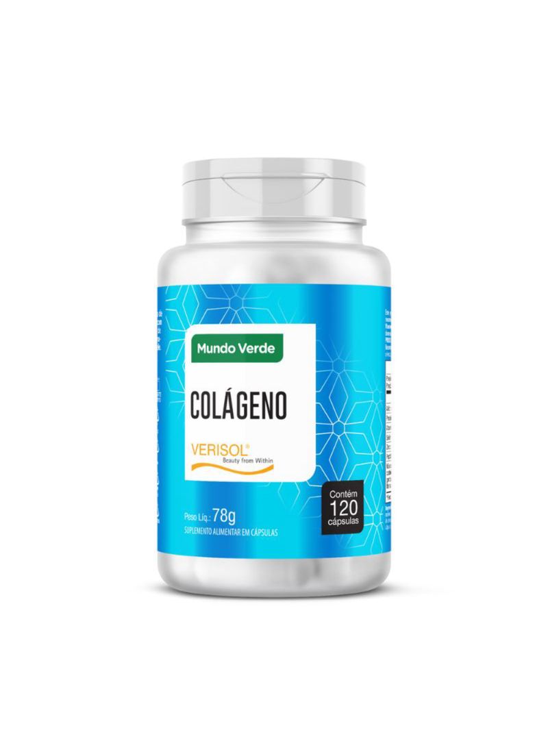 Colágeno com Verisol Mundo Verde 120 cáps