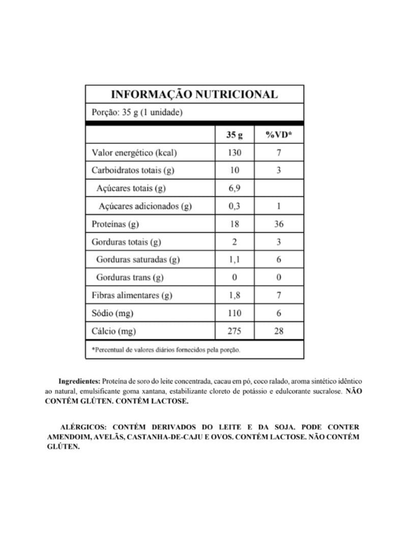 Whey Protein Chocolate com Coco Mais Mu 35g