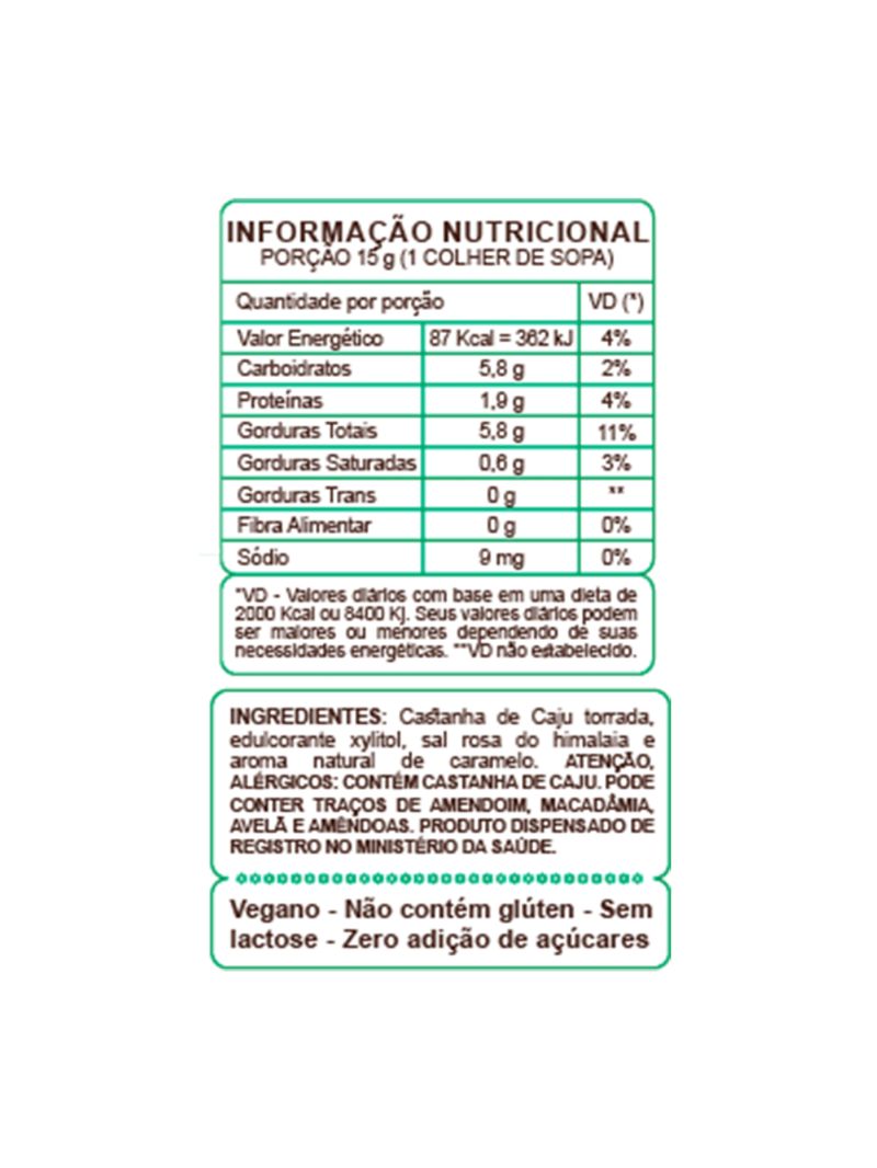 Pasta Castanha Caju Salted Eat Clean 160g