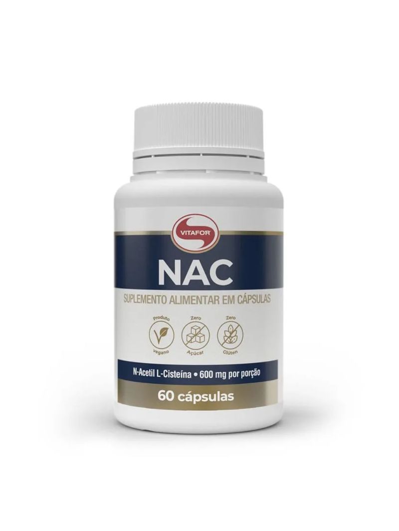 NAC N-Acetil L-Cisteína 600mg Vitafor 60caps