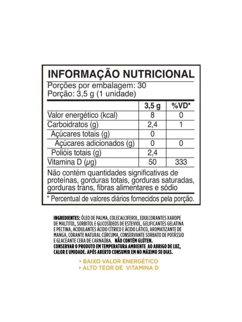 Super Gummy D3 Desinchá 30gomas