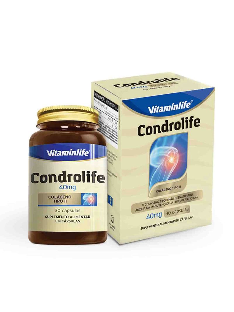 Condrolife Vitaminlife 40mg com 30 cápsulas