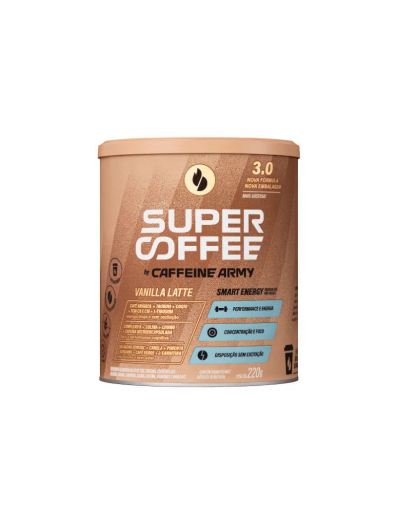 Supercoffee 30 Vanilla Latte Caffeine Army 220g