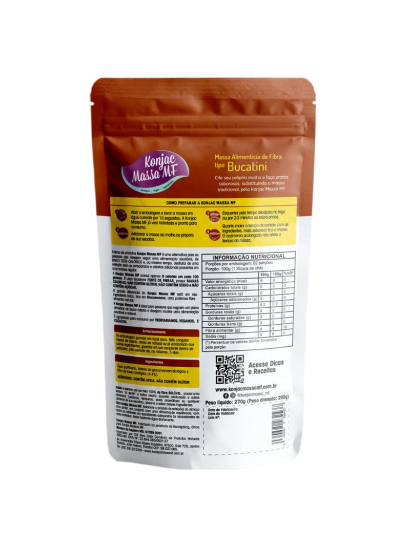 Massa Tipo Bucatini Konjac 270G