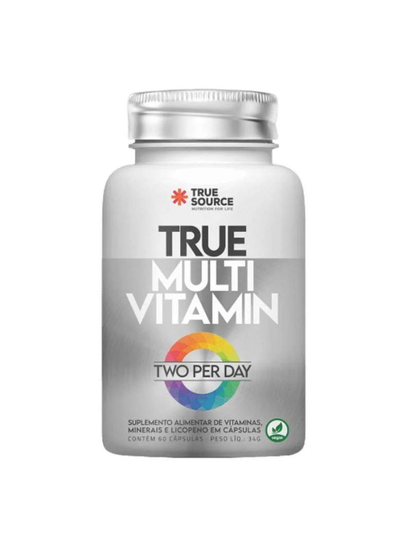 Multi Vitamin Two Per Day True Source 60 cápsulas