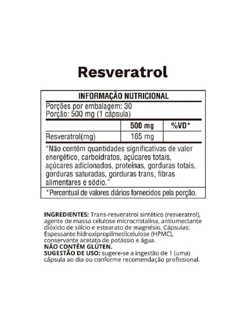 Resveratrol Ocean Drop 500mg 30cáps