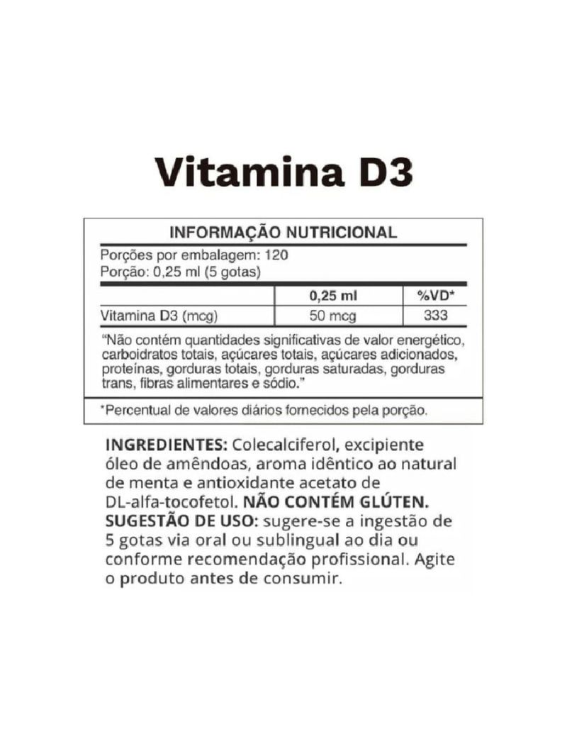 Vitamina D3 Ocean Drop 30ml