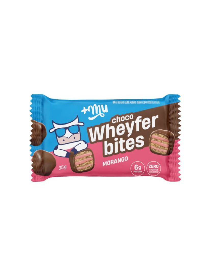 Chocowheyfer Bites Morango Mais Mu 35g
